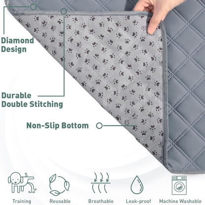 Reusable Washable Pee Pads for Dogs Large/Extra Large 36'' X 41'' 2 Pack, Absorbent Pet Puppy Dog Training Pads Non-Slip, Waterproof Whelping Potty Pads for Dogs Leak-Proof.