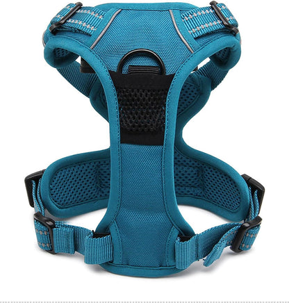 Truelove Adjustable No-Pull Dog Harness Reflective Pup Vest Harnesses Comfortable Control Brilliant Colors Tlh5651(Blue,Xs).