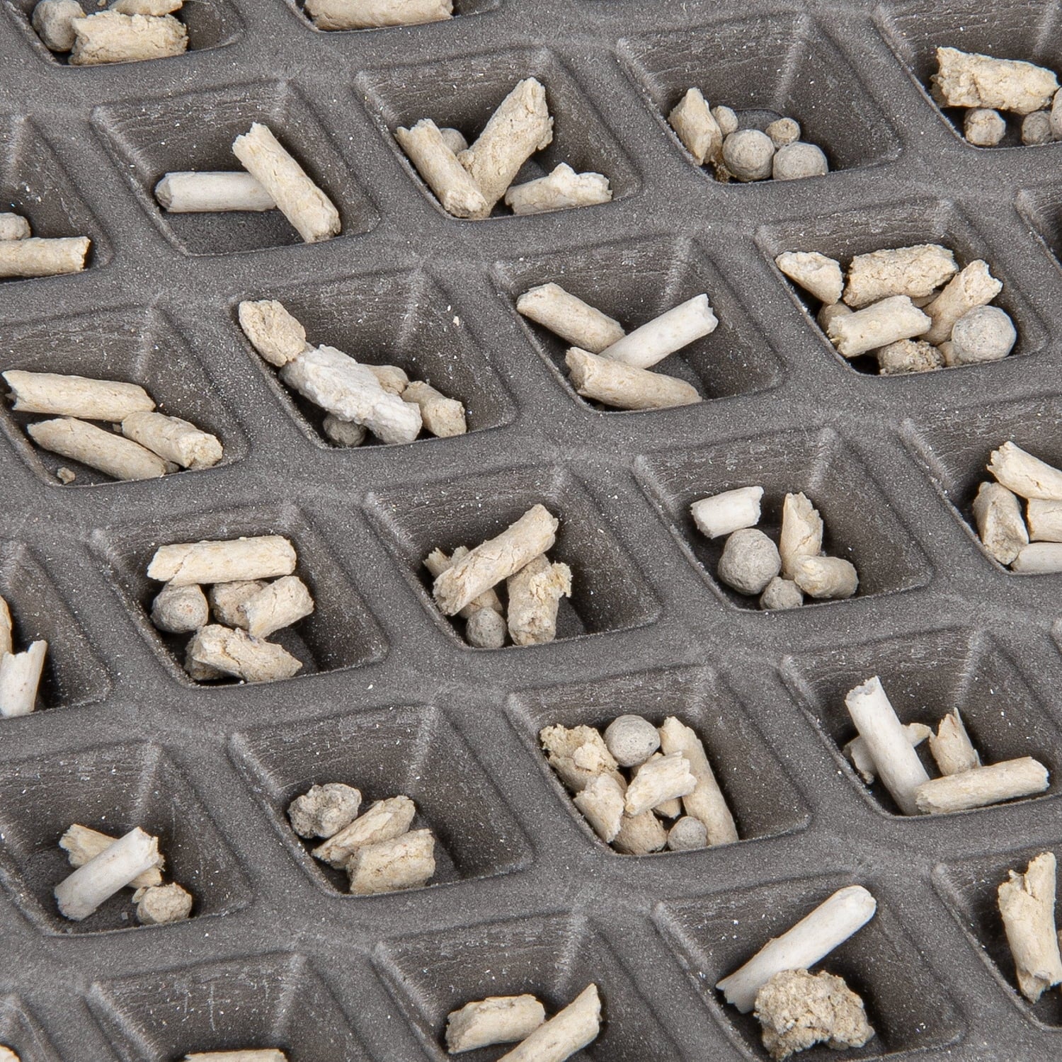 Double Layer anti Tracking Waterproof Cat Litter Trapping Mat Gray.