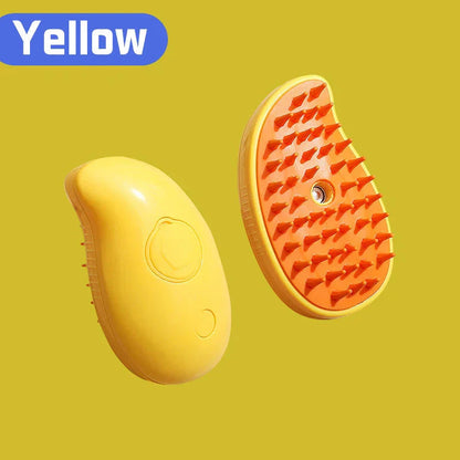 Electric Cat Steam Brush – 3-In-1 Pet Grooming Comb with Water Spray for Cats and Dogs, USB Rechargeable.