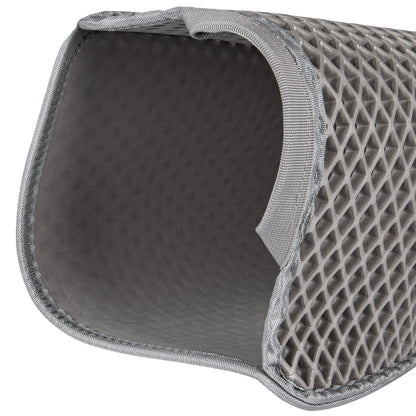 Double Layer anti Tracking Waterproof Cat Litter Trapping Mat Gray.
