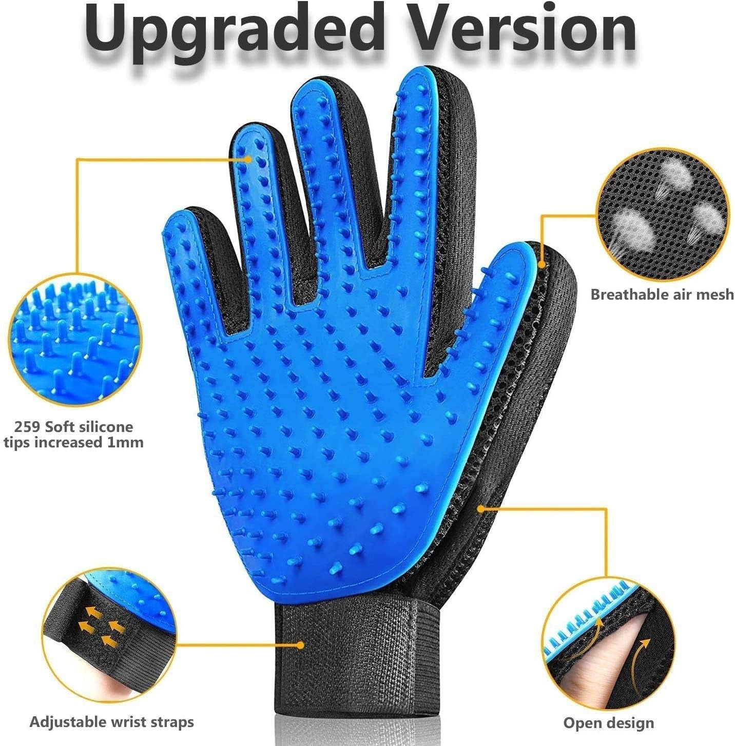 Washable Dog Pee Pads with Free Grooming Gloves,Non Slip Dog Mats with Great Urine Absorption,Reusable Puppy Pee Pads for Whelping,Potty,Training,Playpen.