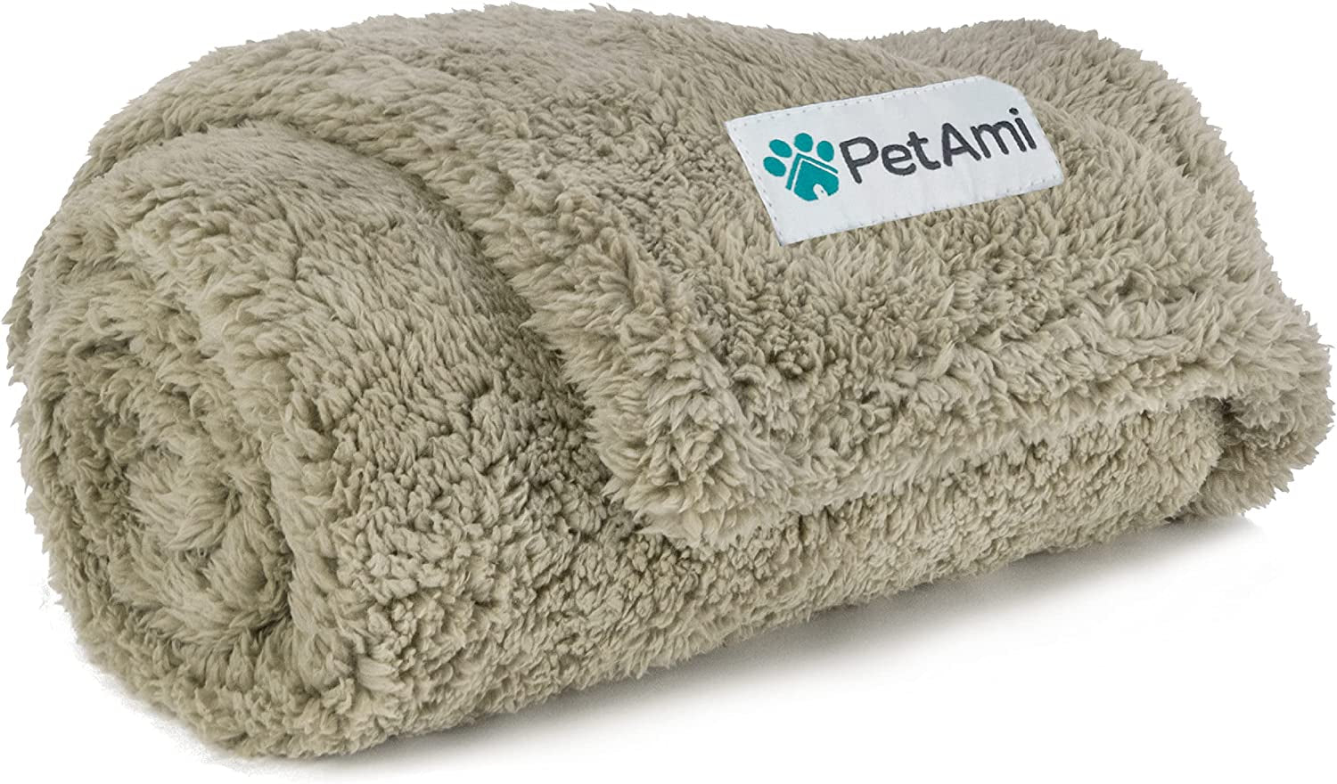 Fluffy Waterproof Dog Blanket for Small Medium Dogs, Soft Warm Pet Sherpa Throw Pee Proof Couch Cover, Reversible Cat Puppy Bed Blanket Sofa Protector, Plush Washable Pad (Taupe Camel, 24X32).