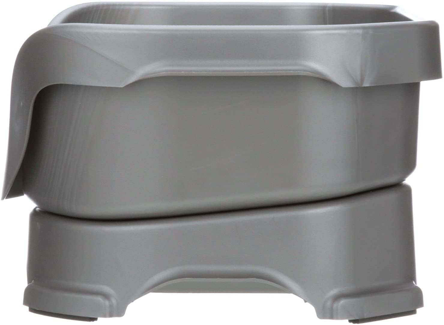 Neater Feeder Deluxe Mess Proof Dog Bowls Elevated for Small Breed – Made in USA – No Spill Raised Dog Food Bowl Stand – Stainless Steel Food and Water Bowl Set, Pet Feeding Station, Grey.