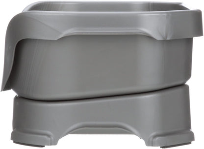 Neater Feeder Deluxe Mess Proof Dog Bowls Elevated for Small Breed – Made in USA – No Spill Raised Dog Food Bowl Stand – Stainless Steel Food and Water Bowl Set, Pet Feeding Station, Grey.