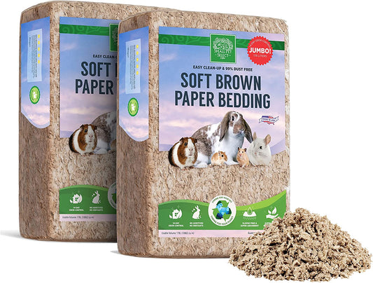 Natural Paper Bedding, Jumbo 178L, 2-Pack.