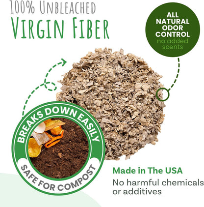 Natural Paper Bedding, Jumbo 178L, 2-Pack.