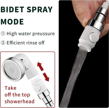 Sink Faucet Sprayer Attachment, Shower Head Attaches to Tub Faucet, Dog Bathing Hose Shower Set for Laundry Bathroom Kitchen.