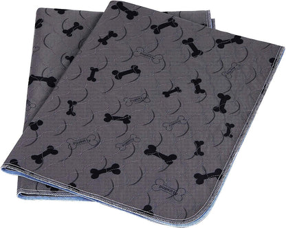 Washable Dog Pee Pads with Free Grooming Gloves,Non Slip Dog Mats with Great Urine Absorption,Reusable Puppy Pee Pads for Whelping,Potty,Training,Playpen.