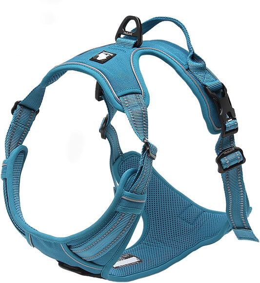 Truelove Adjustable No-Pull Dog Harness Reflective Pup Vest Harnesses Comfortable Control Brilliant Colors Tlh5651(Blue,Xs).