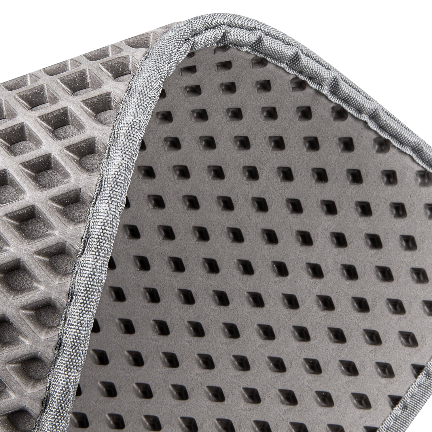 Double Layer anti Tracking Waterproof Cat Litter Trapping Mat Gray.