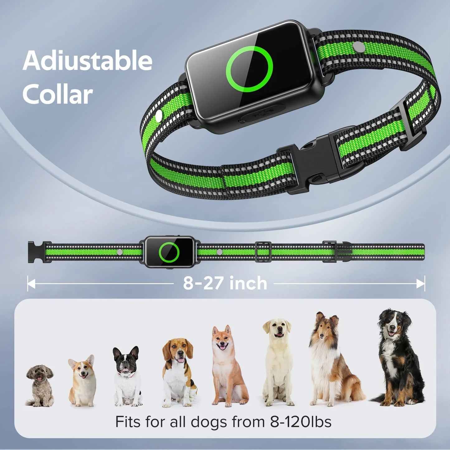 Dog Shock Collar for 2 Dogs,Dog Training Collar with Remote for Large, Medium, Small Dogs, E Collar with Vibration, Electric Shock, Beep.