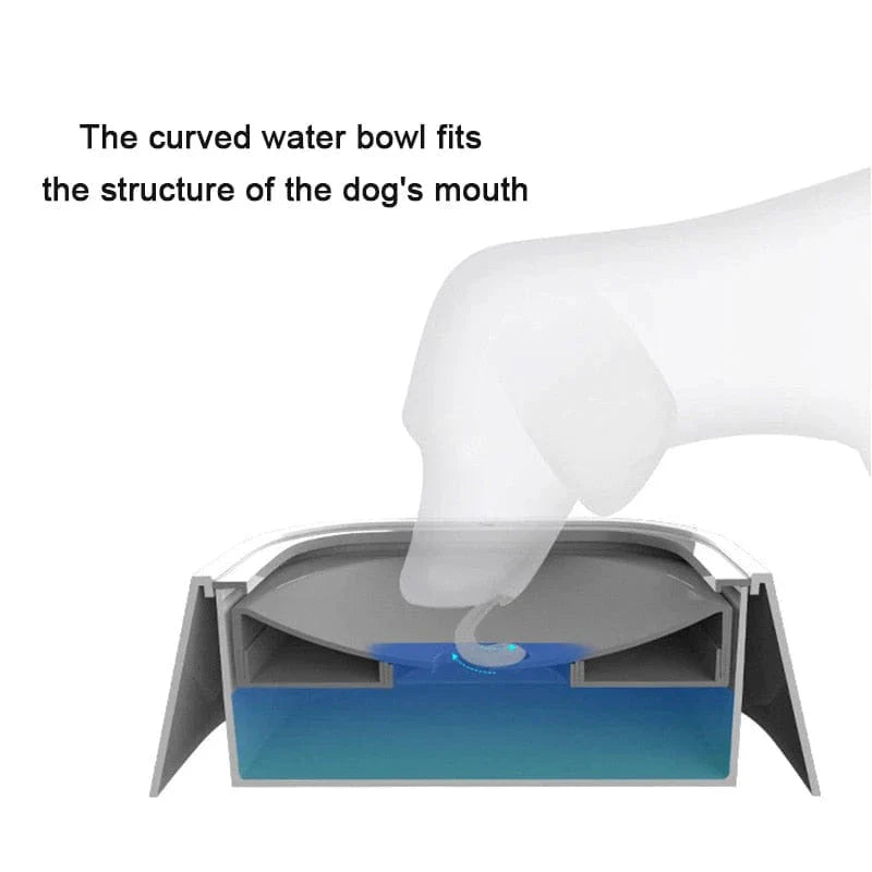 Dog Drinking Water Bowl with Floating Design - Non-Wetting, Non-Skid, Large Capacity.