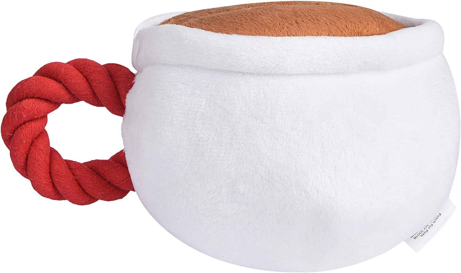 Central Perk Coffee Mug Plush Dog Toy with Rope Handle| Soft Cute Squeaky Toy for All Dogs | Stuffed Dog Toys with Squeaker Noise for Added Fun, Friends Memorabilia.