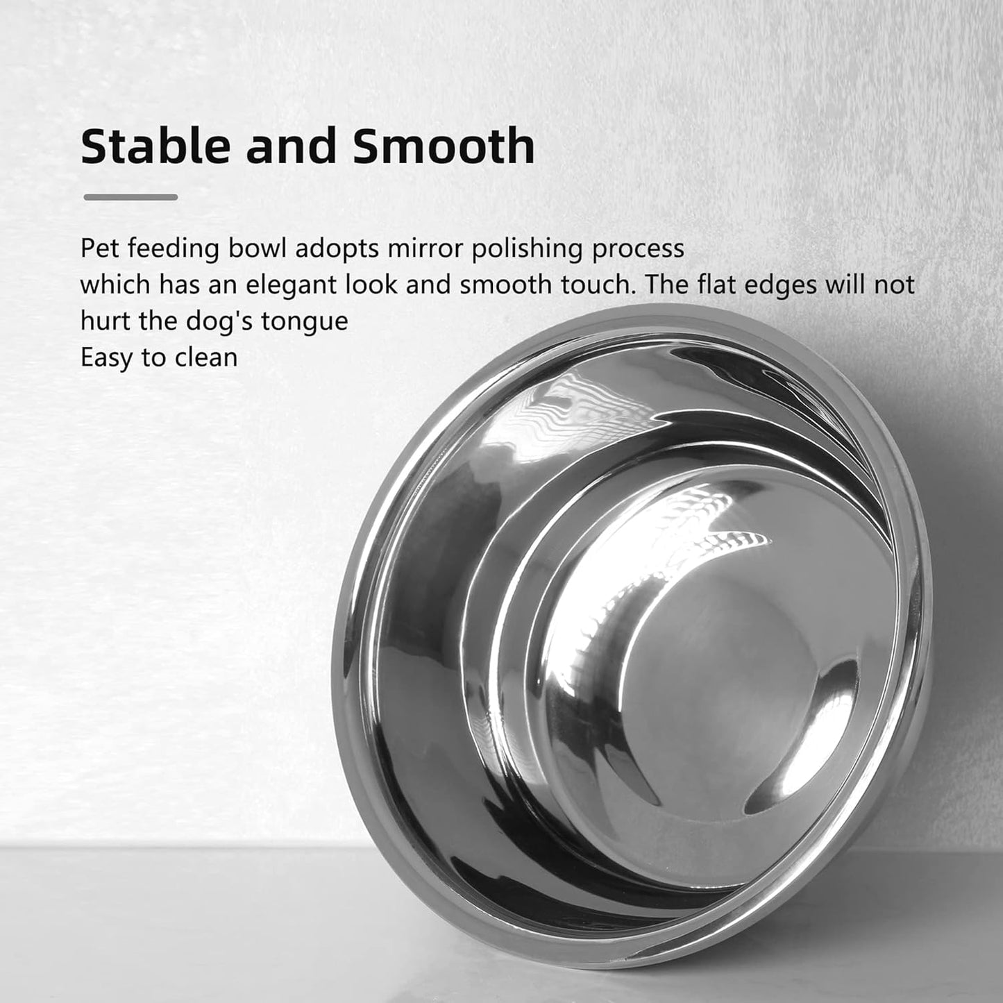 Stainless Steel Large Dog Bowl Set of 2, with 176 Oz (24Cup) High Capacity Metal Dog Food Bowls,Desirable Water and Food Bowls for Large, X-Large, and Giant Dogs,Heavy Duty, Bpa-Free.