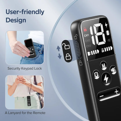 Dog Shock Collar for 2 Dogs,Dog Training Collar with Remote for Large, Medium, Small Dogs, E Collar with Vibration, Electric Shock, Beep.