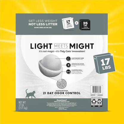 Purina  Multi Cat, Low Dust, Clumping Cat Litter, Lightweight 4-In-1 Strength - 17 Lb. Box.