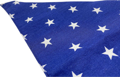 4Th of July Dog Bandanas 2 Pack, Reversible American Flag Pet Scarf for Boy and Girl, Premium Durable Fabric, Patriotic Bandana for Large and Extra Large Dogs (X-Large).