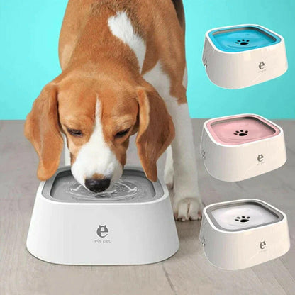 Dog Drinking Water Bowl with Floating Design - Non-Wetting, Non-Skid, Large Capacity.