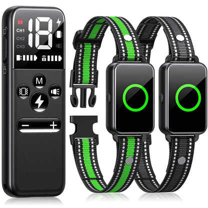 Dog Shock Collar for 2 Dogs,Dog Training Collar with Remote for Large, Medium, Small Dogs, E Collar with Vibration, Electric Shock, Beep.