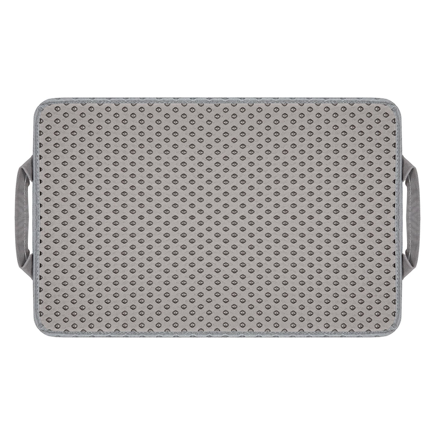 Double Layer anti Tracking Waterproof Cat Litter Trapping Mat Gray.