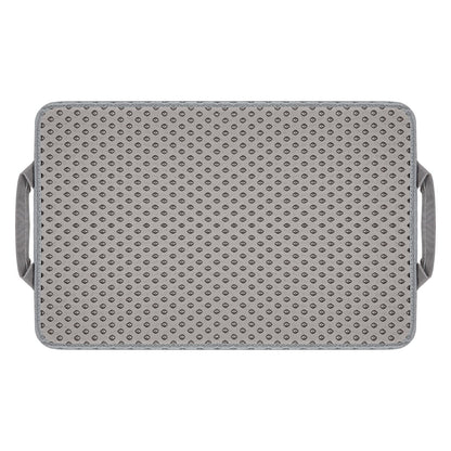 Double Layer anti Tracking Waterproof Cat Litter Trapping Mat Gray.